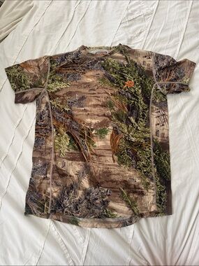 First Lite Advantage Max1 Men's L Short-Sleeve Camo Tee hunting 100% Merino Wool